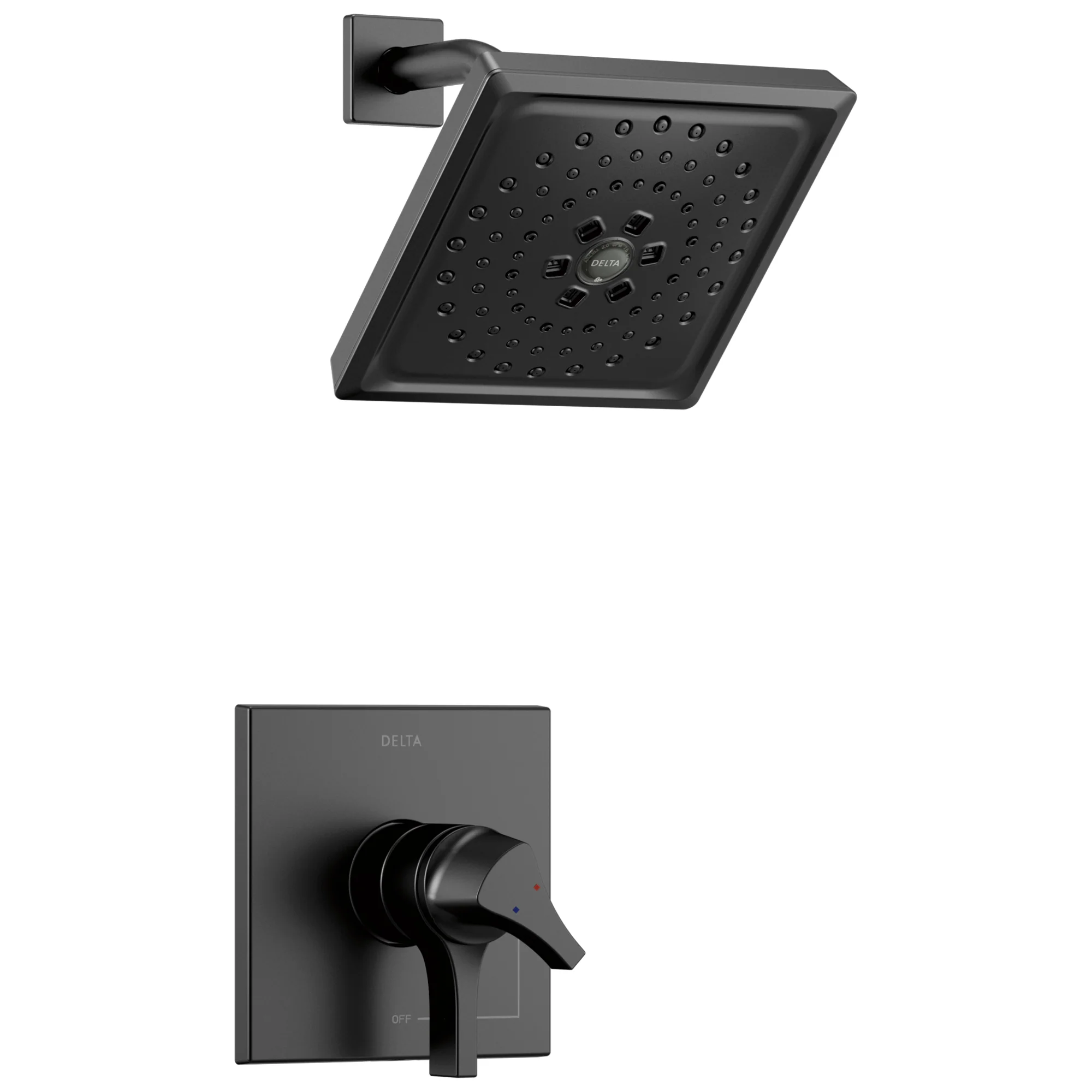 Zura Monitor 17 Series H2Okinetic Shower Trim - Matte Black T17274-BL Delta