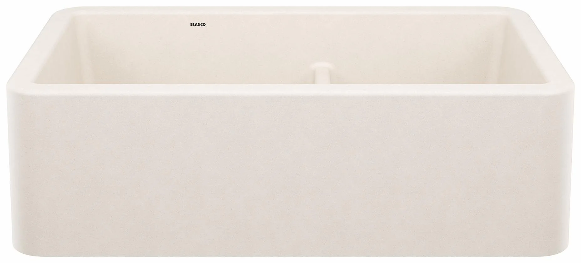 Ikon 33 1.75 Bowl Low Divide Apron Front Silgranit Sink - Soft White 402873 Blanco