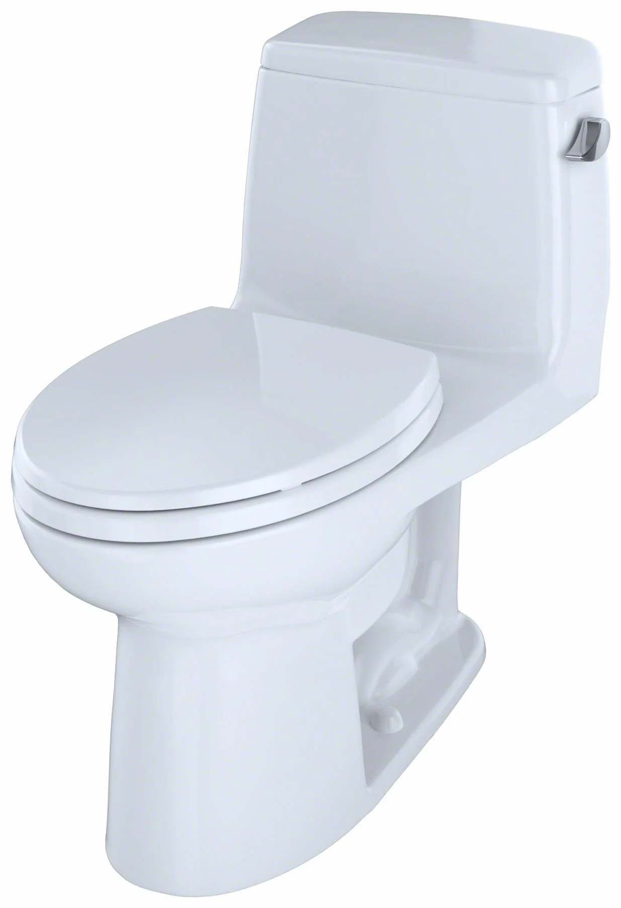 UltraMax Comfort Height Elongated 1.6 GPF 1-Piece Toilet with SoftClose Seat - Cotton White MS854114SLR#01 Toto