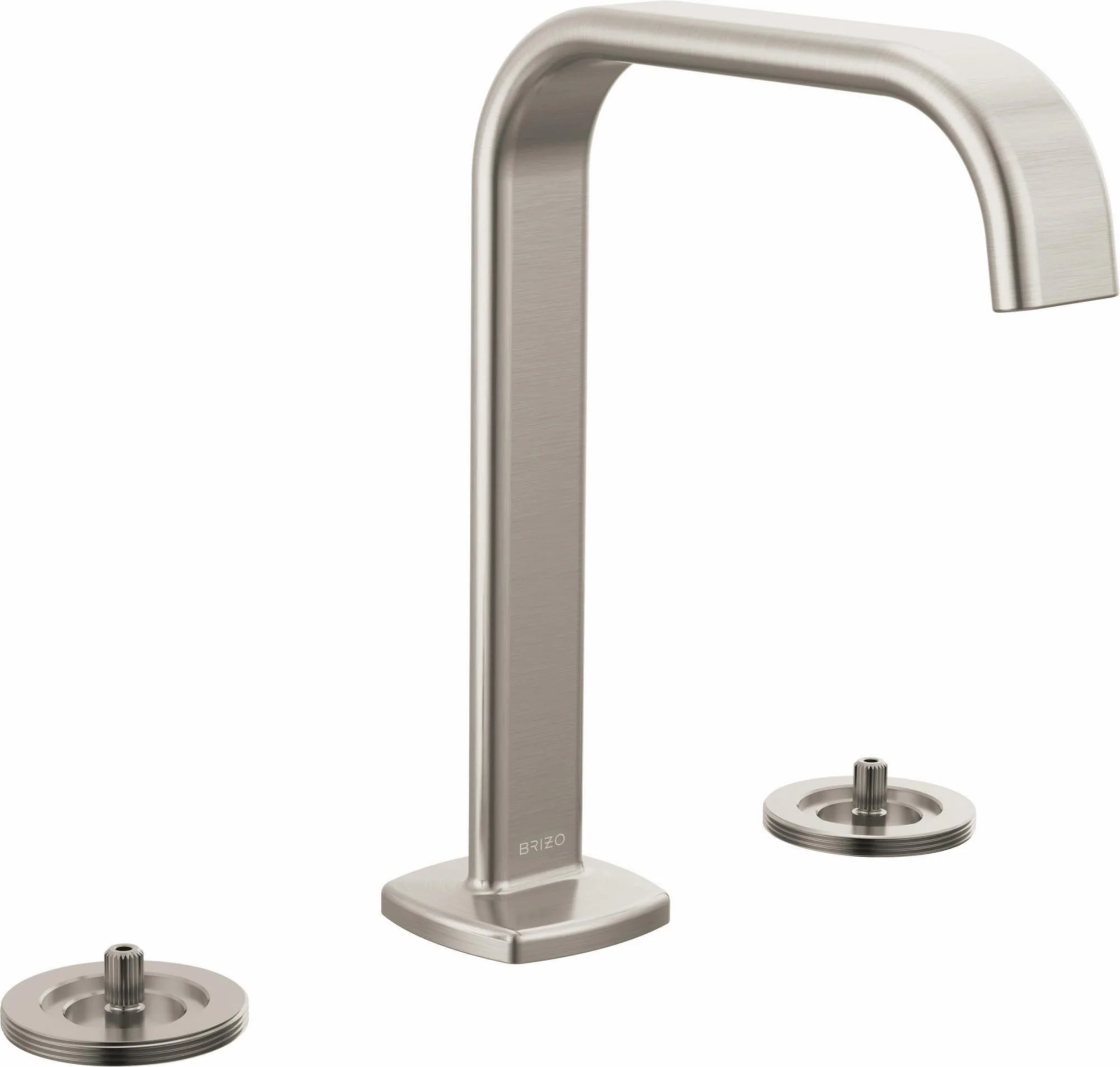 Allaria Widespread Bathroom Faucet (Less Handles) - Luxe Nickel 65368LF-NKLHP-ECO Brizo