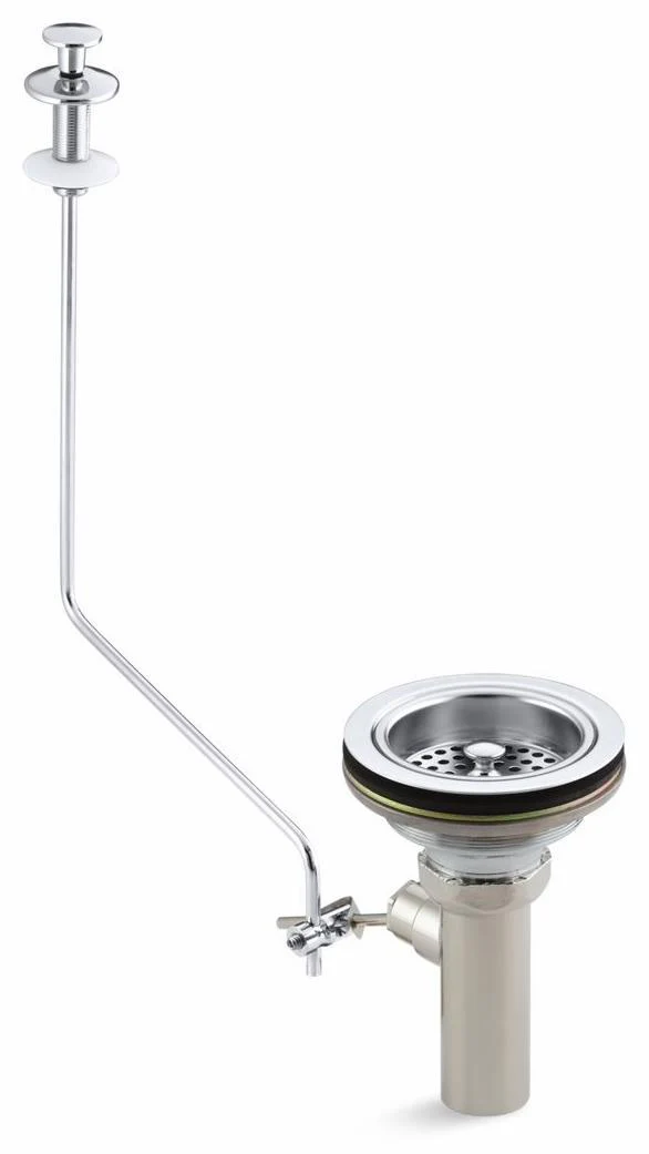 Duostrainer Sink Drain and Strainer Basket With Tailpiece - Polished Chrome 8802-RL-CP Kohler
