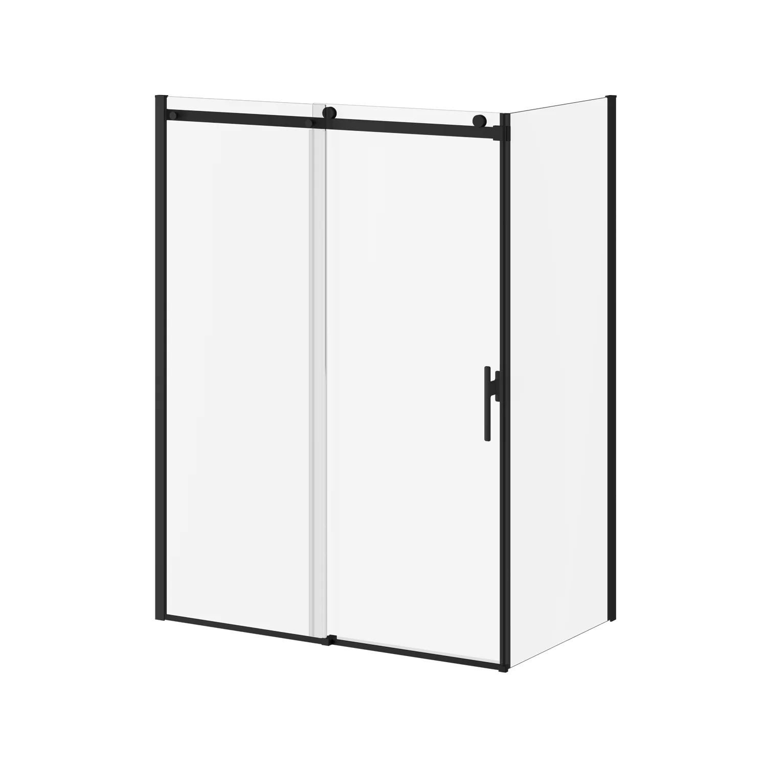 Koncept Evo 36" x 77" Return Panel for Corner Installation - Matte Black DR1791-160-003 Kalia
