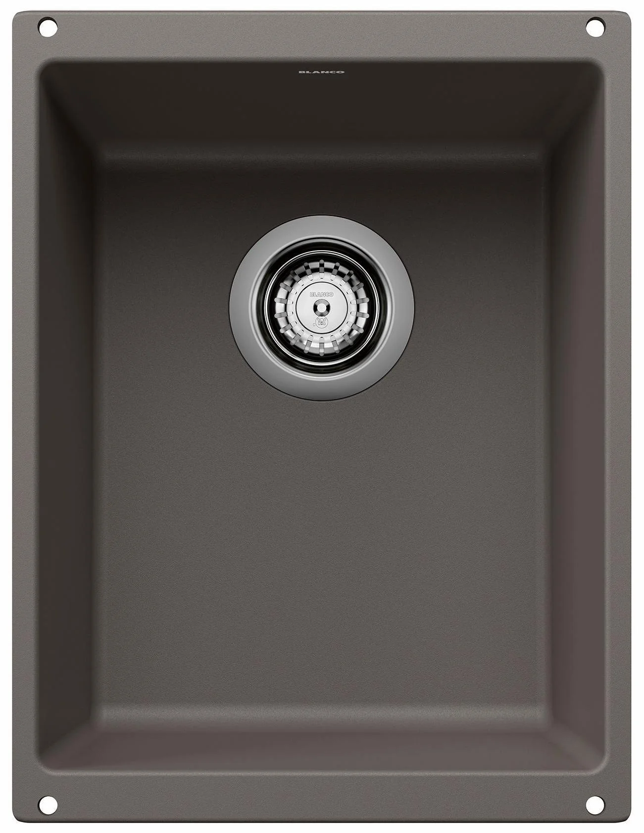 Precis U .75 Bowl Undermount Silgranit Sink - Volcano Gray 402926 Blanco