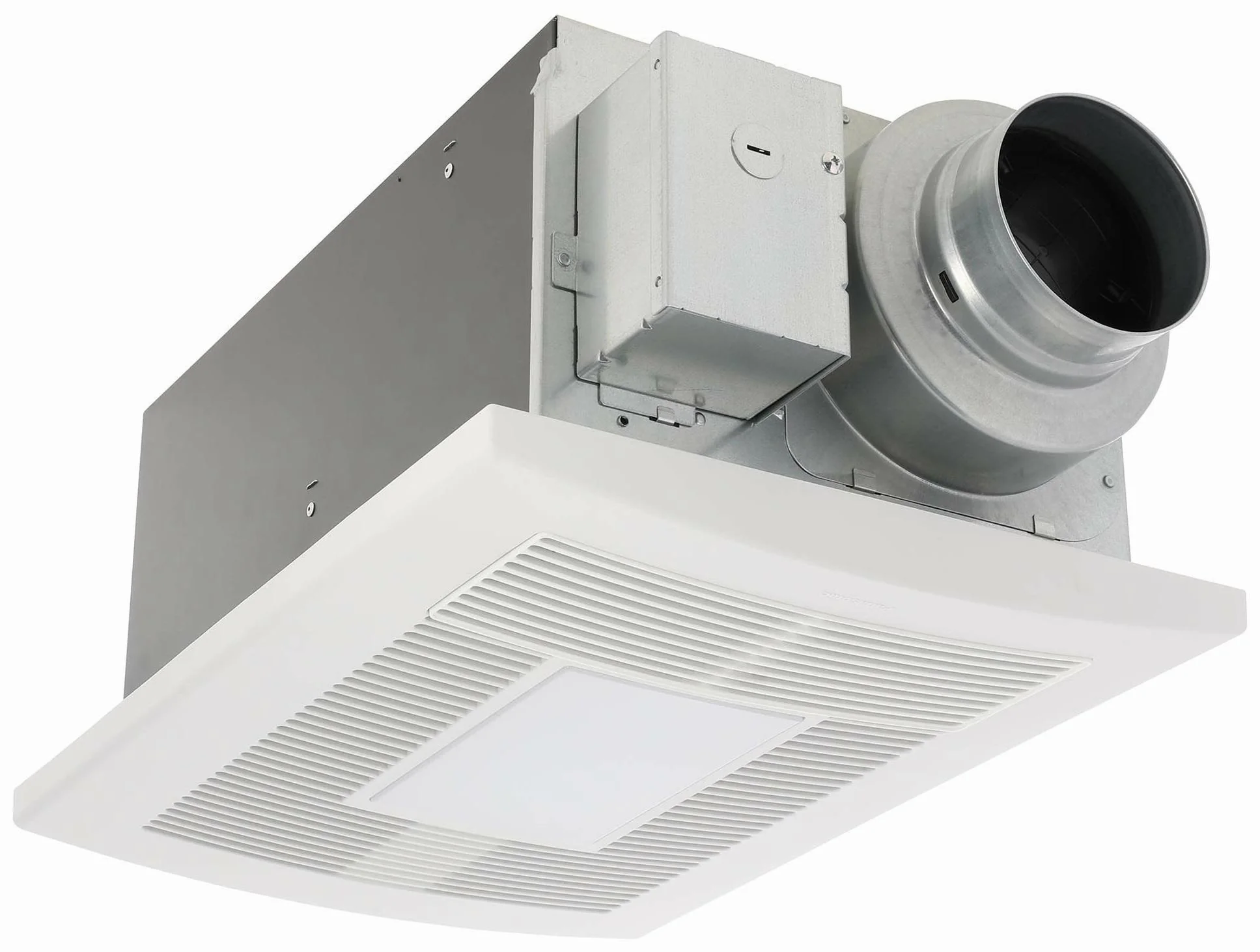 WhisperWarm DC 50-80-110 CFM Bathroom Fan with Heater & LED Light - White FV0511VHL1 Panasonic