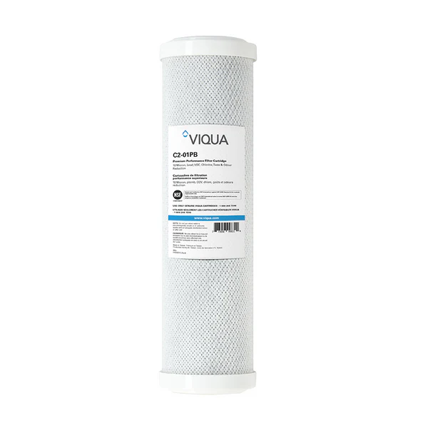 10" 10 Micron High Flow Carbon/Lead Removal Cartridge C2-01PB Viqua