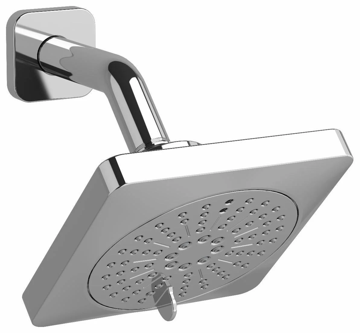 Salome / Equinox 6" 2-Function Square Showerhead with Arm with 1.8 GPM - Chrome 376C-WS RIOBEL