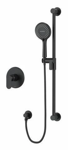 Arca Pressure Balance Shower Faucet with PEX Connection - Black AA54BK-SPEX RIOBEL