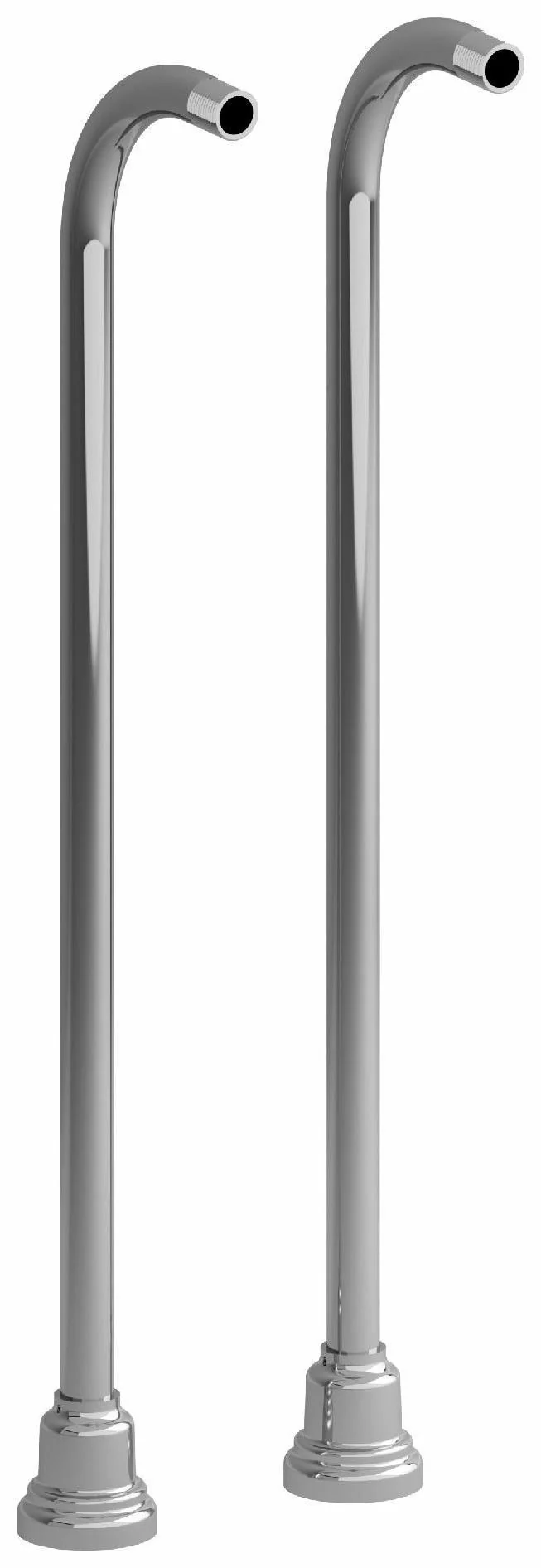 30" Floor Mount Riser Pair - Chrome TU33C RIOBEL