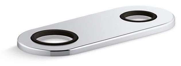 4" 2-Hole Plate for Insight and Kinesis Faucets and Soap Dispensers - Polished Chrome 38169-CP Kohler
