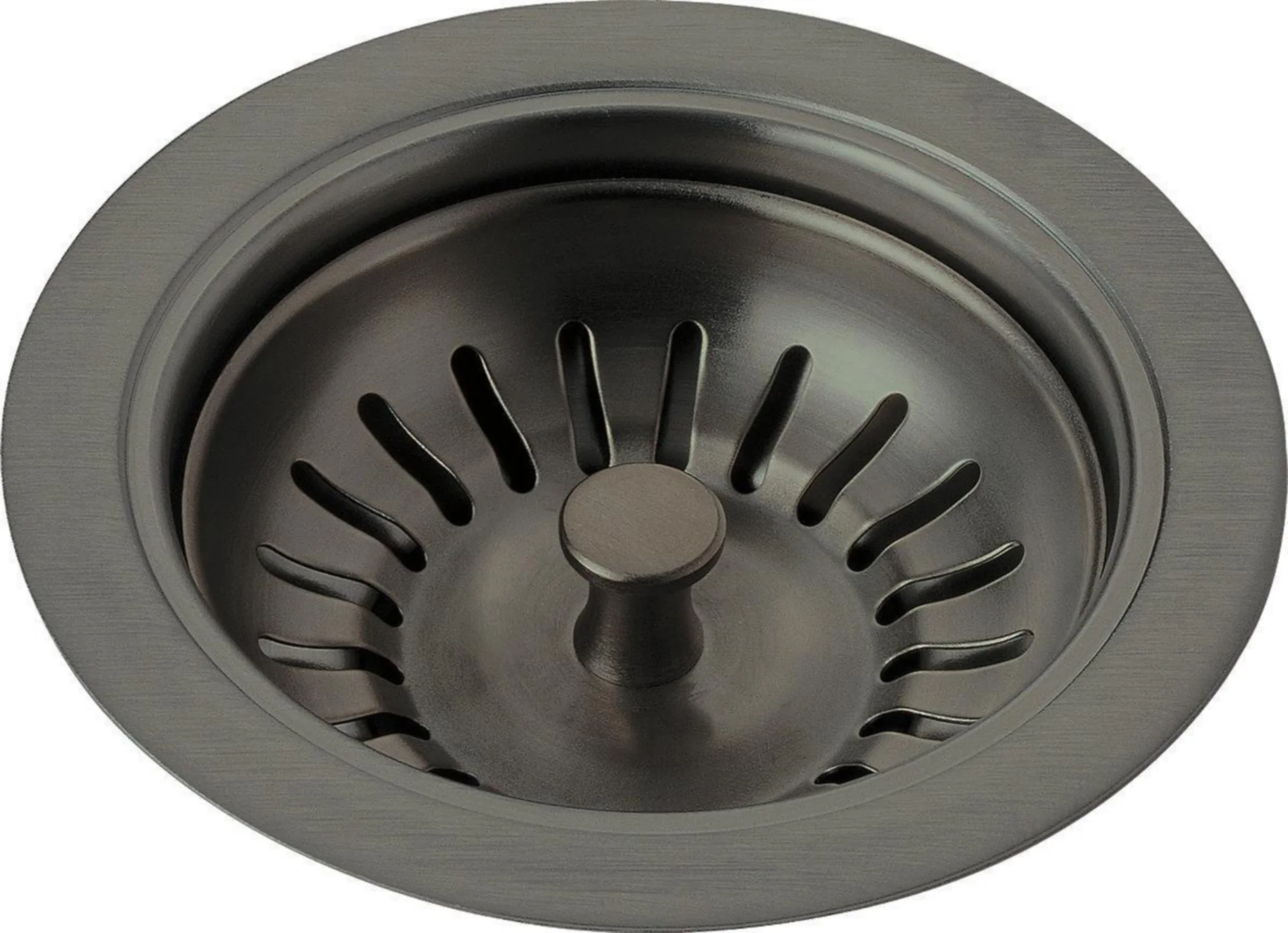 Kitchen Sink Flange and Strainer - Black Stainless 72010-KS Delta
