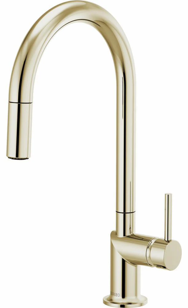 Odin Kitchen Faucet with Pulldown Spray (Less Handle) - Polished Nickel 63075LF-PNLHP Brizo