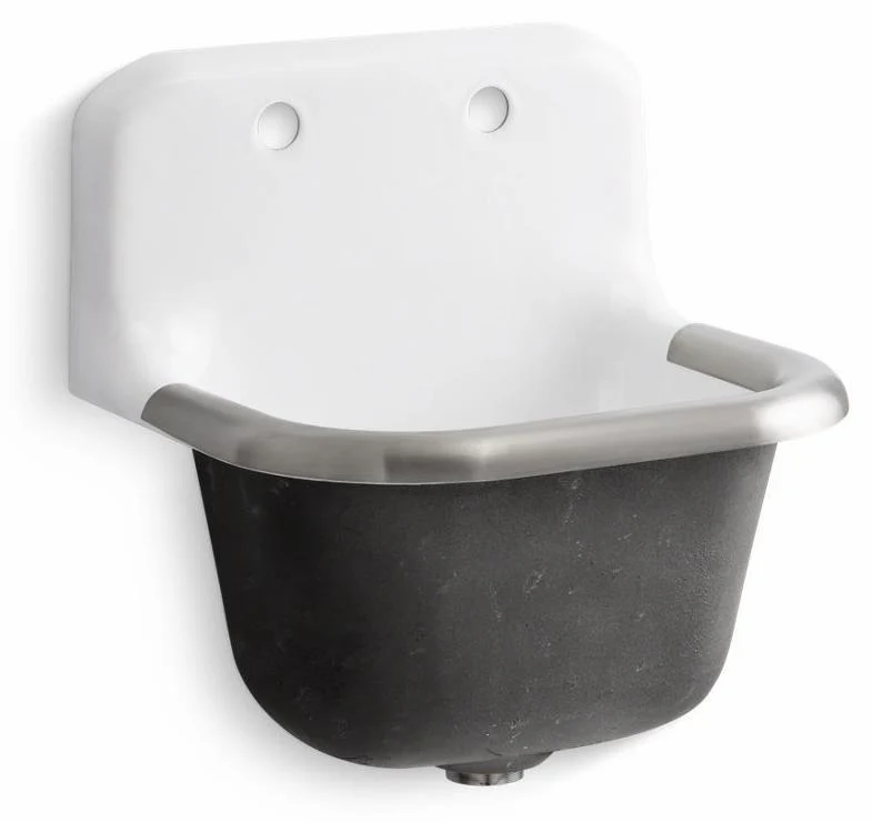 Bannon Wall Mount Service Sink - White 6714-0 Kohler