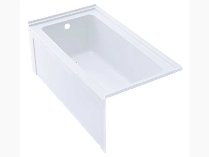 Langley 60" x 30" Alcove Tub with LH Drain - White AC3077L-0 Hytec