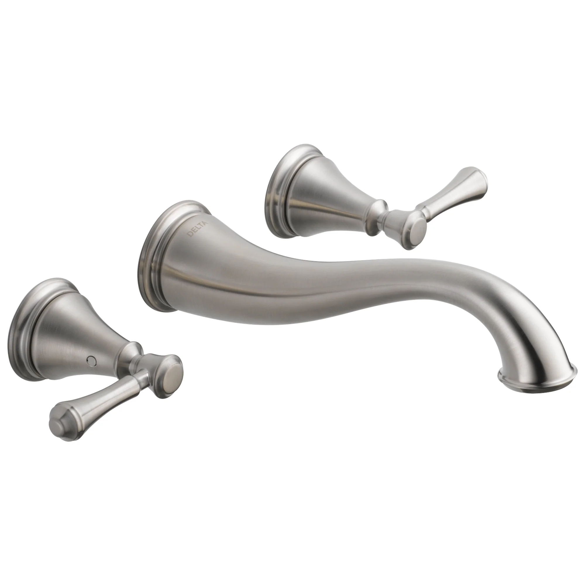 Cassidy 2-Handle Wall Mount Bathroom Faucet Trim - Stainless T3597LF-SSWL Delta