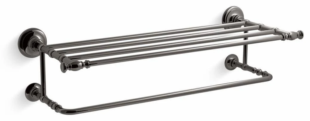 Artifacts Hotelier Towel Bar Shelf - Vibrant Titanium 72575-TT Kohler