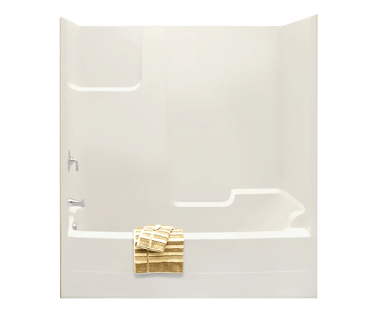 TSEA72 72" x 36" RH Drain Alcove 1-Piece Tub & Shower - White 140103-000-002-002 Maax