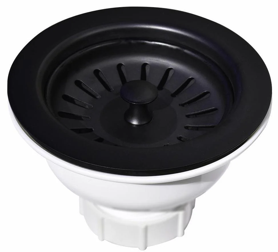 3.5" Basket Strainer - Matte Black DR320-MB Native Trails