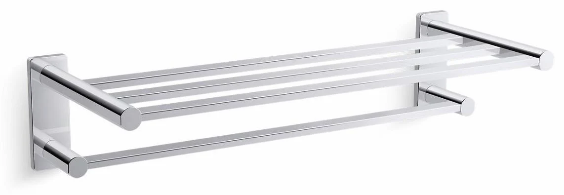 Parallel Hotelier Towel Bar Shelf - Polished Chrome 23530-CP Kohler