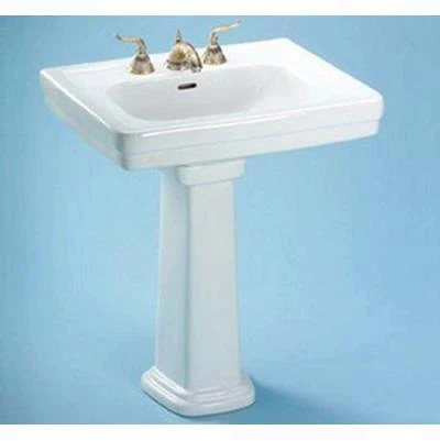 Promenade Widespread Pedestal Sink Top - Colonial White LT530.8#11 Toto