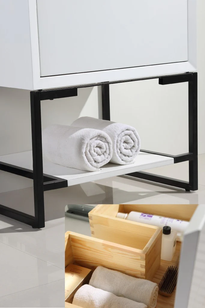 Metal Base and Shelf for 24" Modric Vanity DC770-24-MB Duval