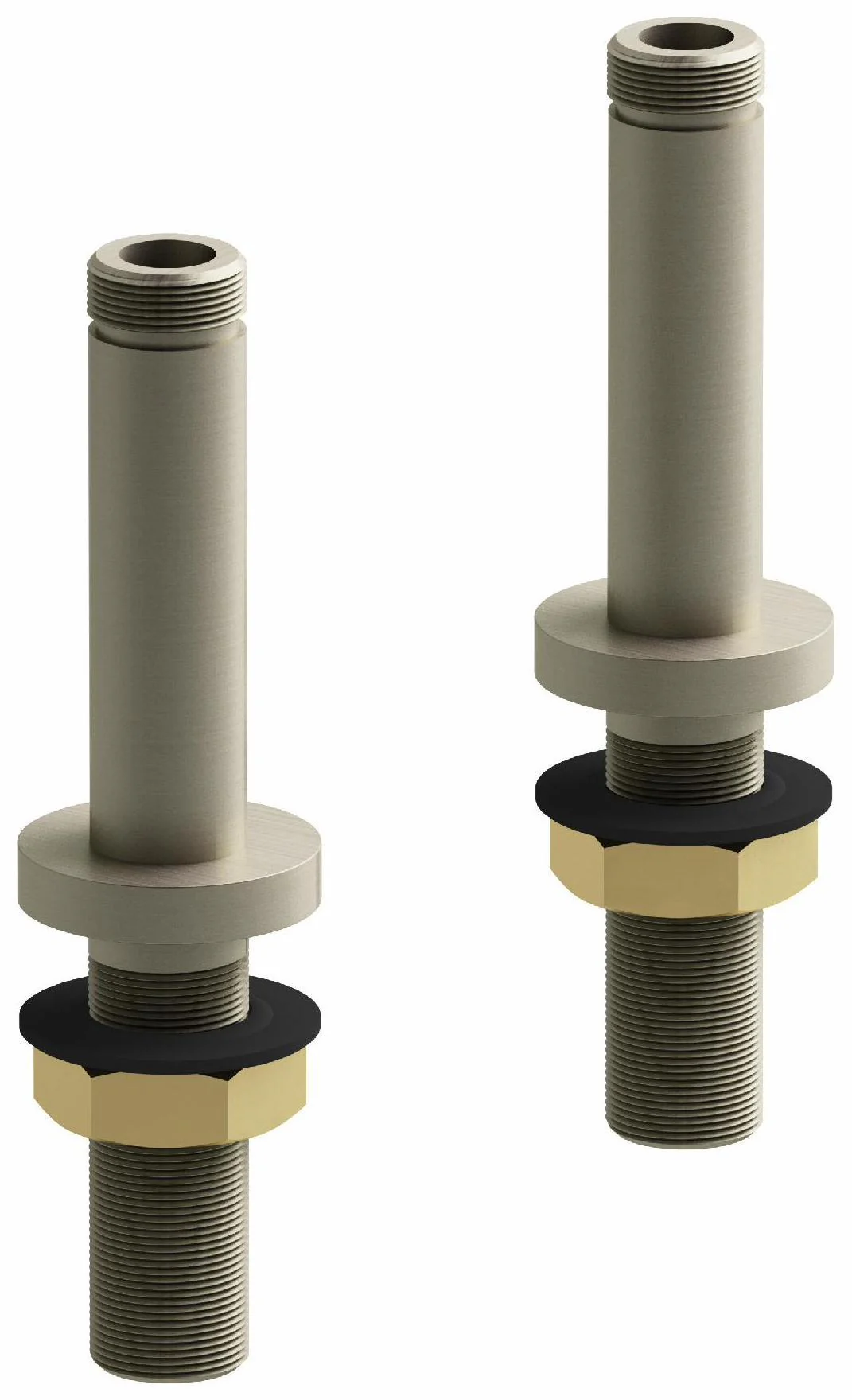 4" Deck Mount Riser Pair - Brushed Nickel TU04BN RIOBEL