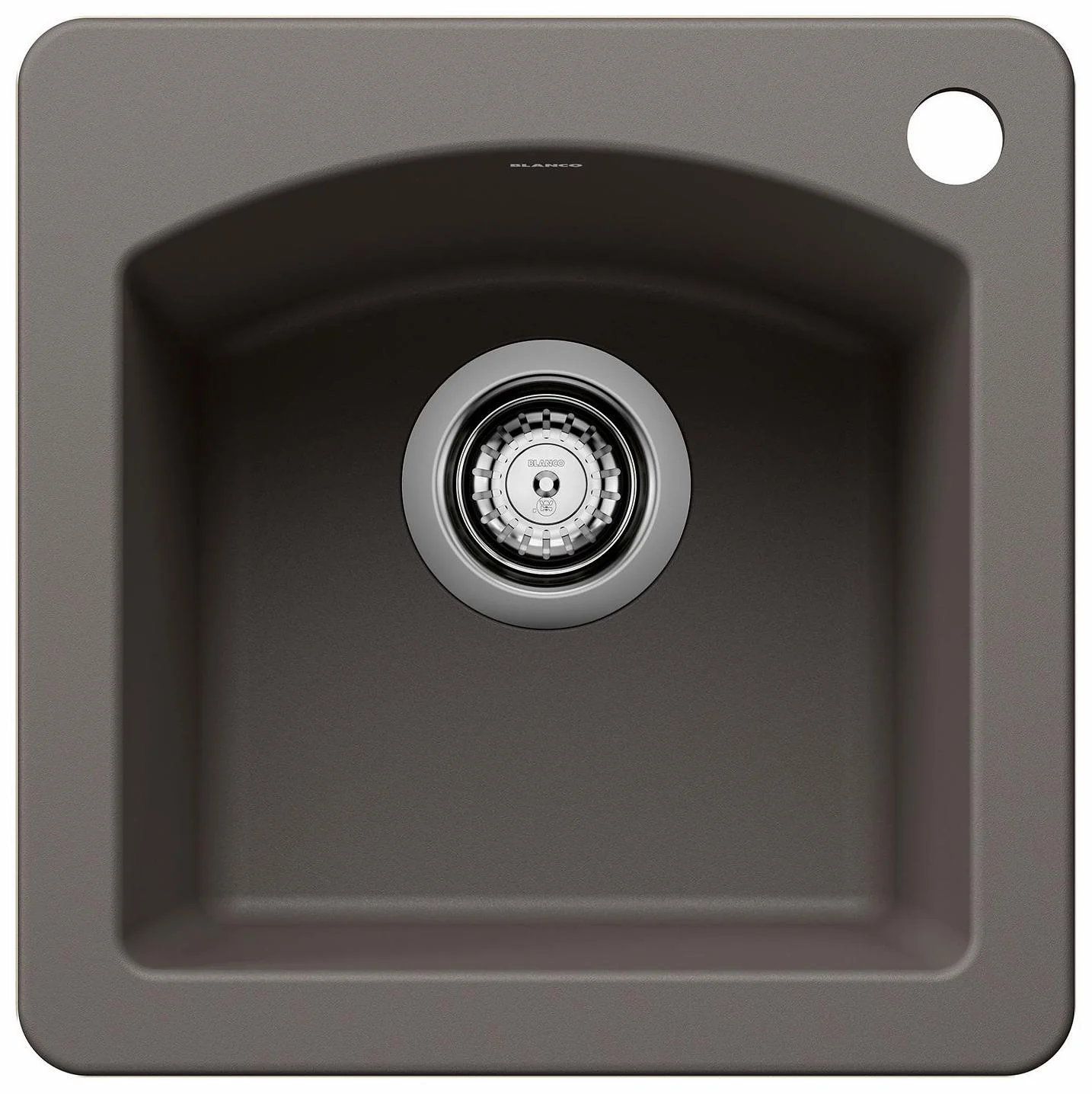 Diamond Mini 1 Bowl Drop-In Silgranit Sink - Volcano Gray 402910 Blanco