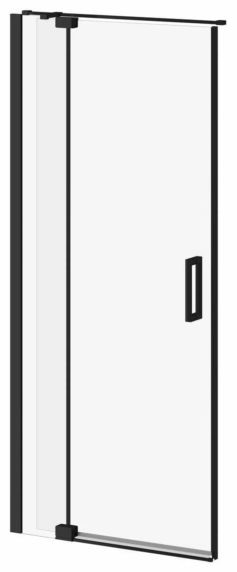 Distink 36" x 77" Alcove Pivot Shower Door - Matte Black DR1738-160-003 Kalia