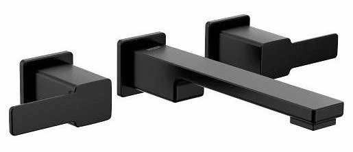 90 Degree Wall Mount Bathroom Faucet Trim - Matte Black TS6731BL Moen
