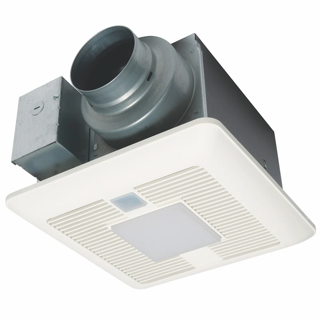 WhisperSense DC 50-80-110 CFM Bathroom Fan with Condensation Sensor & LED Light - White FV0511VQCL1 Panasonic