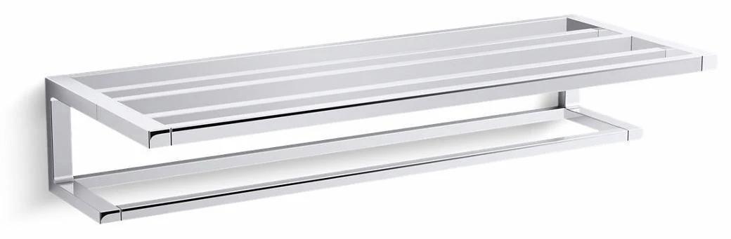Draft Hotelier Towel Bar Shelf - Polished Chrome 22568-CP Kohler