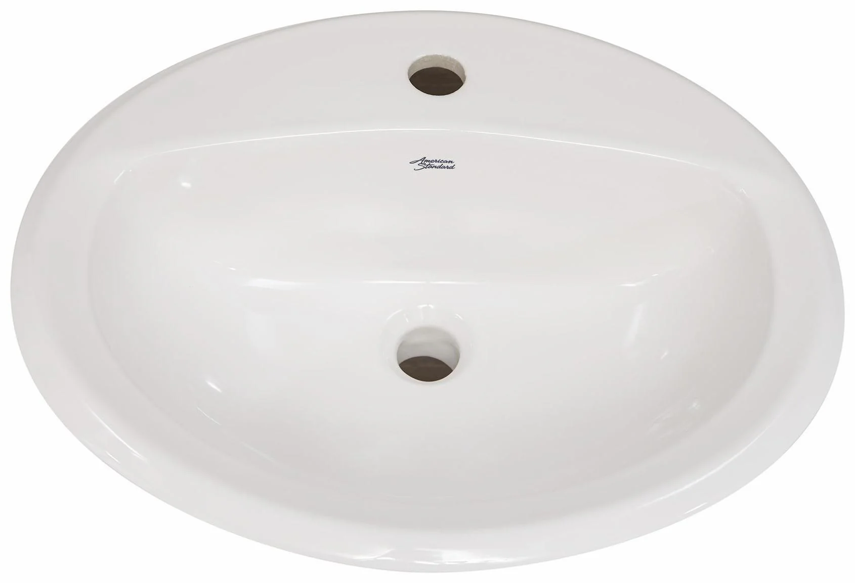 Aqualyn 1-Hole Drop-In Bathroom Sink - White 0475047.020 American Standard