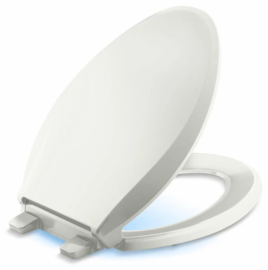Cachet Nightlight ReadyLatch Quiet-Close elongated toilet seat - Dune 75796-RL-NY Kohler
