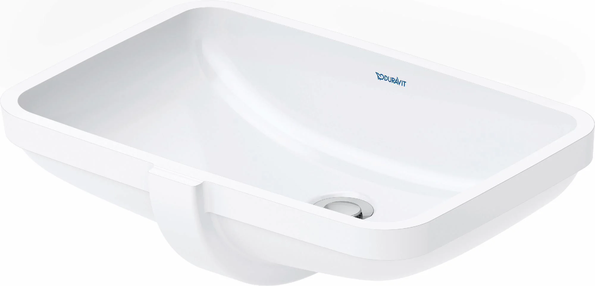 No.1 Undermount Bathroom Sink - White 03954900172 Duravit