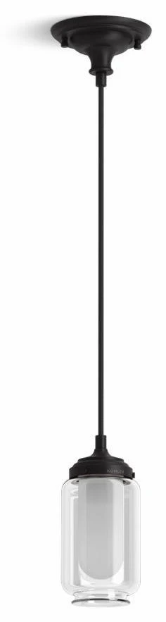 Artifacts 1 light Pendant - Matte Black 22653-PE01-BLL Kohler