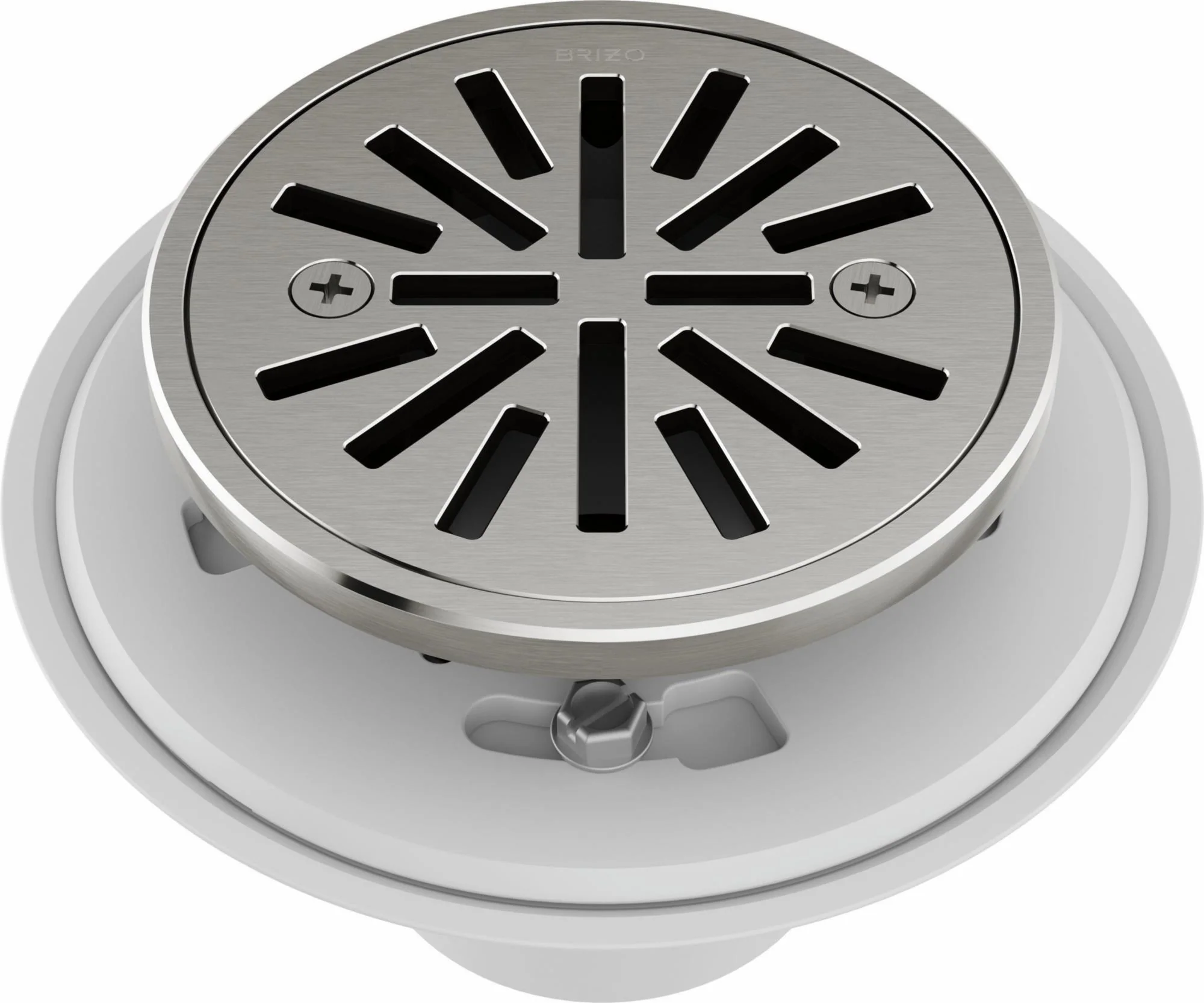 4" Tile-In Round Shower Drain - Luxe Nickel BT061414-NK Brizo