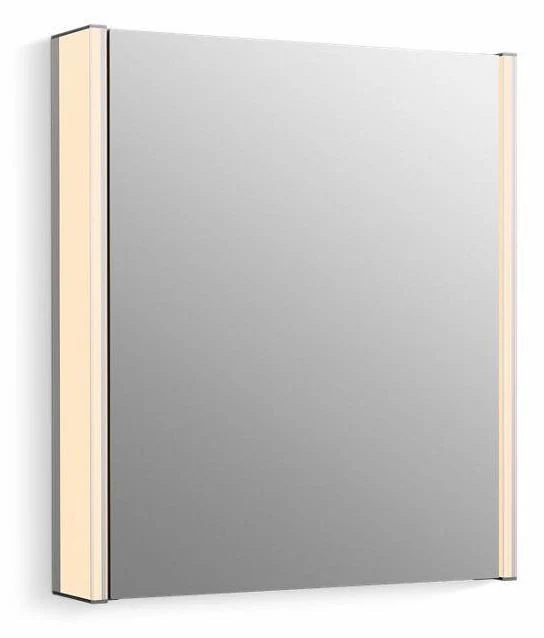 Maxstow 22" x 24" Lighted Medicine Cabinet - Dark Anodized Aluminum 81145-SLE-DA1 Kohler