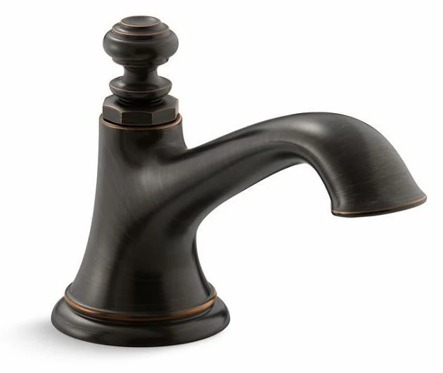 Artifacts Widespread Bathroom Faucet Spout Bell Design 1.2 GPM (Less Handles) - Oil-Rubbed Bronze 72759-2BZ Kohler