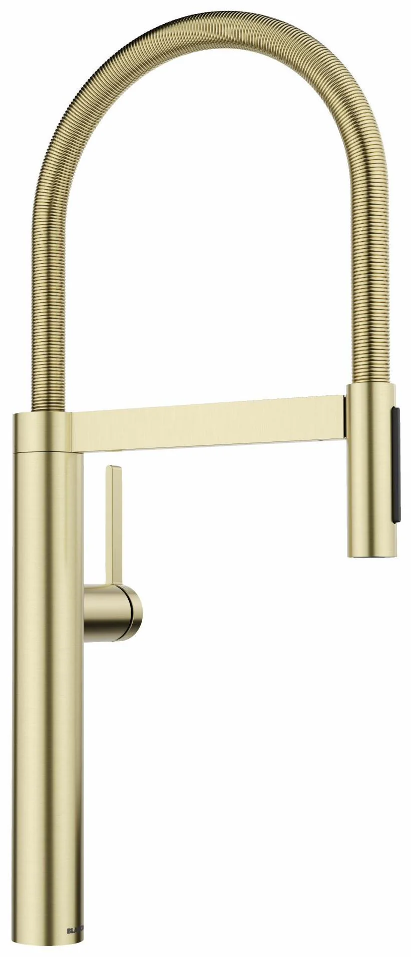 BlancoCulina II Pre-Rinse Kitchen Faucet with Spring Pulldown Spray - PVD Satin Gold 527476 Blanco