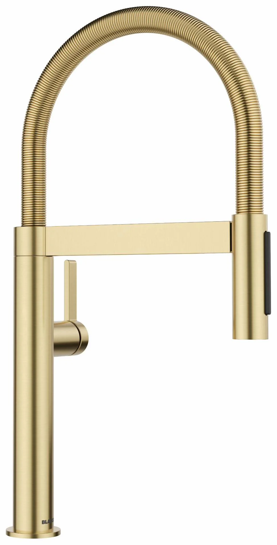 BlancoCulina II Mini Pre-Rinse Kitchen Faucet with Spring Pulldown Spray - PVD Satin Gold 527483 Blanco