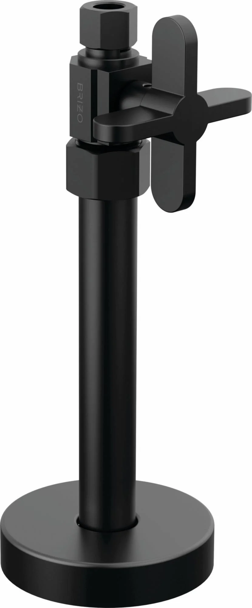 Straight Supply Stop Valve with Cross Handle - Matte Black BT021204-BL Brizo