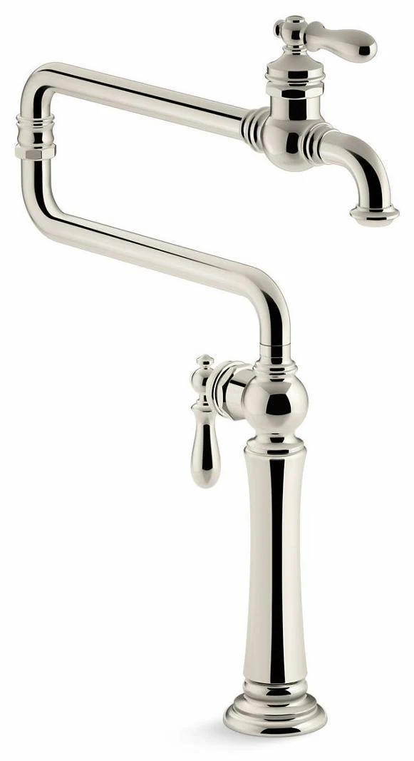 Artifacts Deck Mount Pot Filler - Vibrant Polished Nickel 99271-SN Kohler