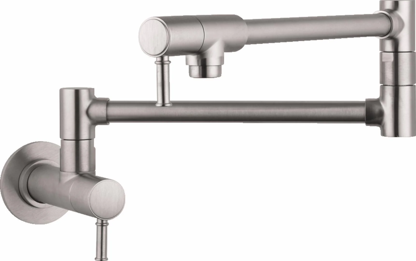 Talis C Wall Mount Pot Filler - Stainless Steel Optic 04218800 Hansgrohe
