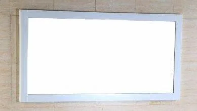 Patterson 48" x 24" Mirror - Matte White CA8001-48S-MR-MW Duval