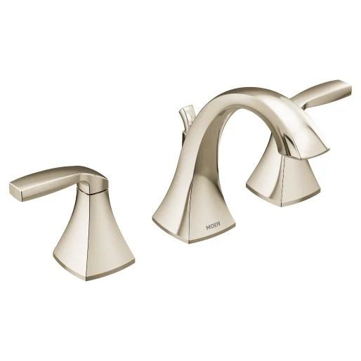 Voss Widespread Bathroom Faucet Trim - Polished Nickel T6905NL Moen