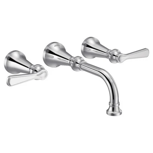 Colinet Wall Mount Bathroom Faucet Trim - Chrome TS44104 Moen