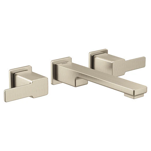 90 Degree Wall Mount Bathroom Faucet Trim - Brushed Nickel TS6731BN Moen