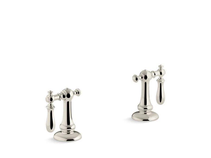 Artifacts Bathroom Faucet Swing Lever Handles - Vibrant Polished Nickel 98068-9M-SN Kohler