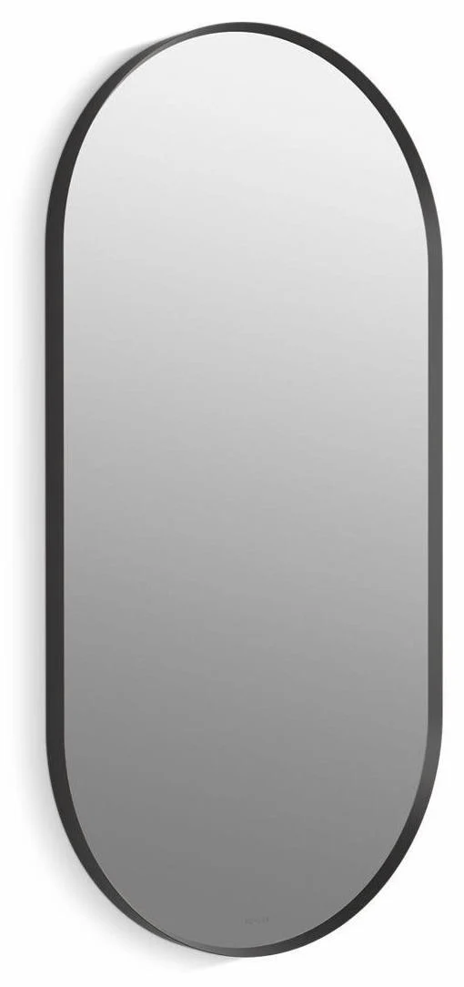 Essential 20" x 40" Capsule Decorative Mirror - Matte Black 26051-BLL Kohler