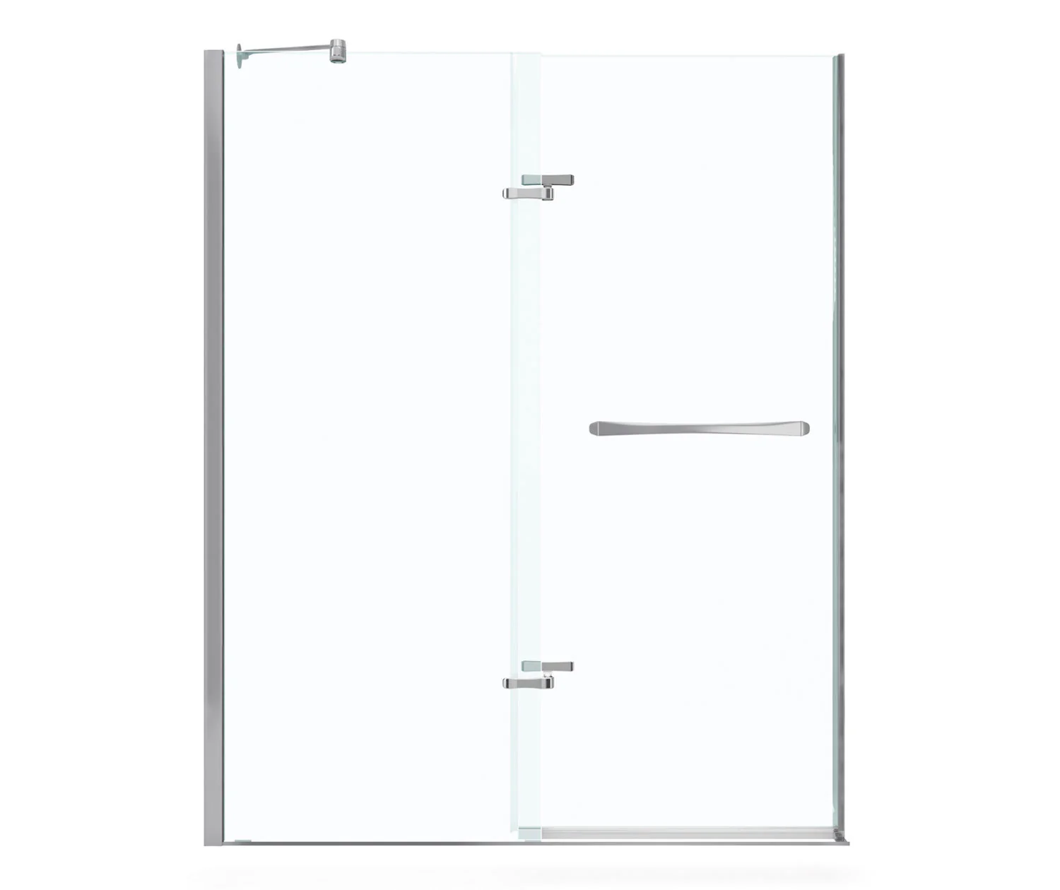 Reveal 71 56-59" x 71.5" Alcove Pivot Shower Door - Chrome/Clear 136672-900-084-000 Maax
