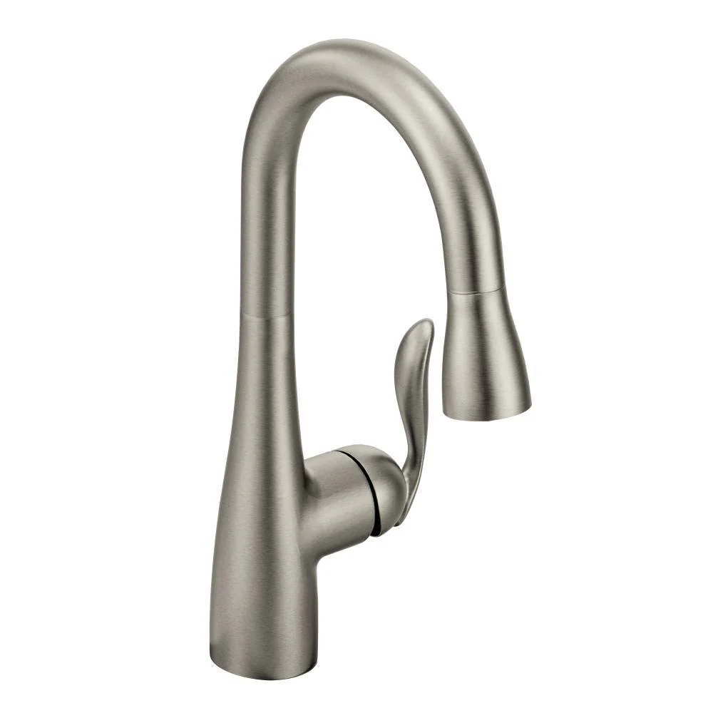 Arbor Bar Faucet with Pulldown Spray - Spot Resist Stainless 5995SRS Moen
